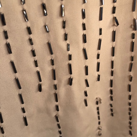 Champagne Beaded Tunic Dress - Picture 3 of 3